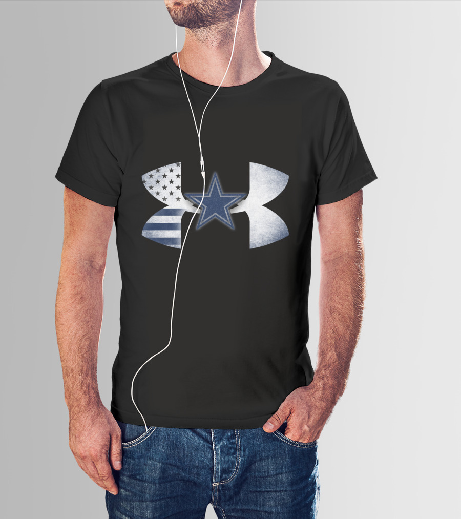 Dallas Cowboys Under Armour American Flag Star T-Shirt