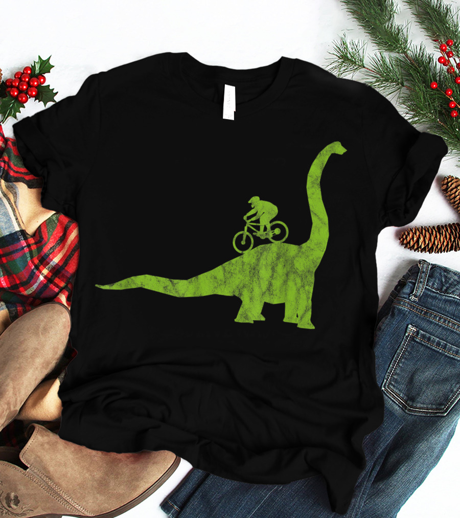 Mountain Bike MTB Dinosaur Funny Cycling Bicycle Rider Adventure T-Shirt