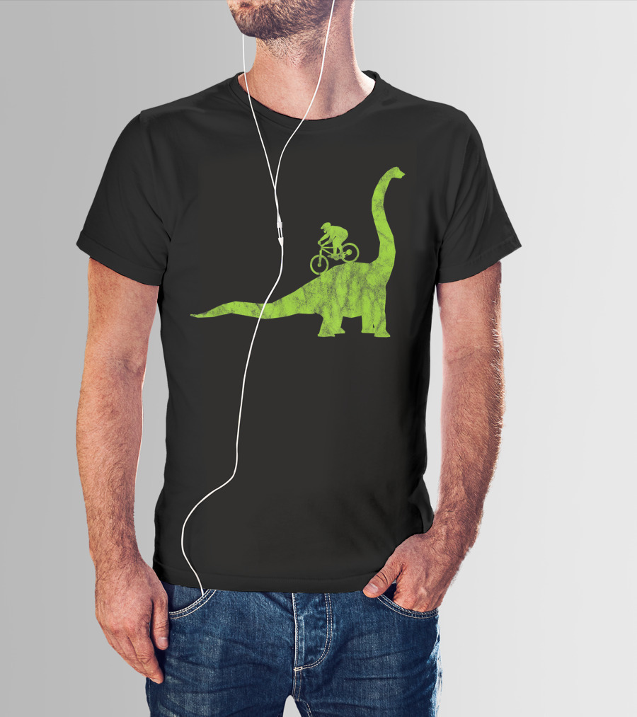 Mountain Bike MTB Dinosaur Funny Cycling Bicycle Rider Adventure T-Shirt