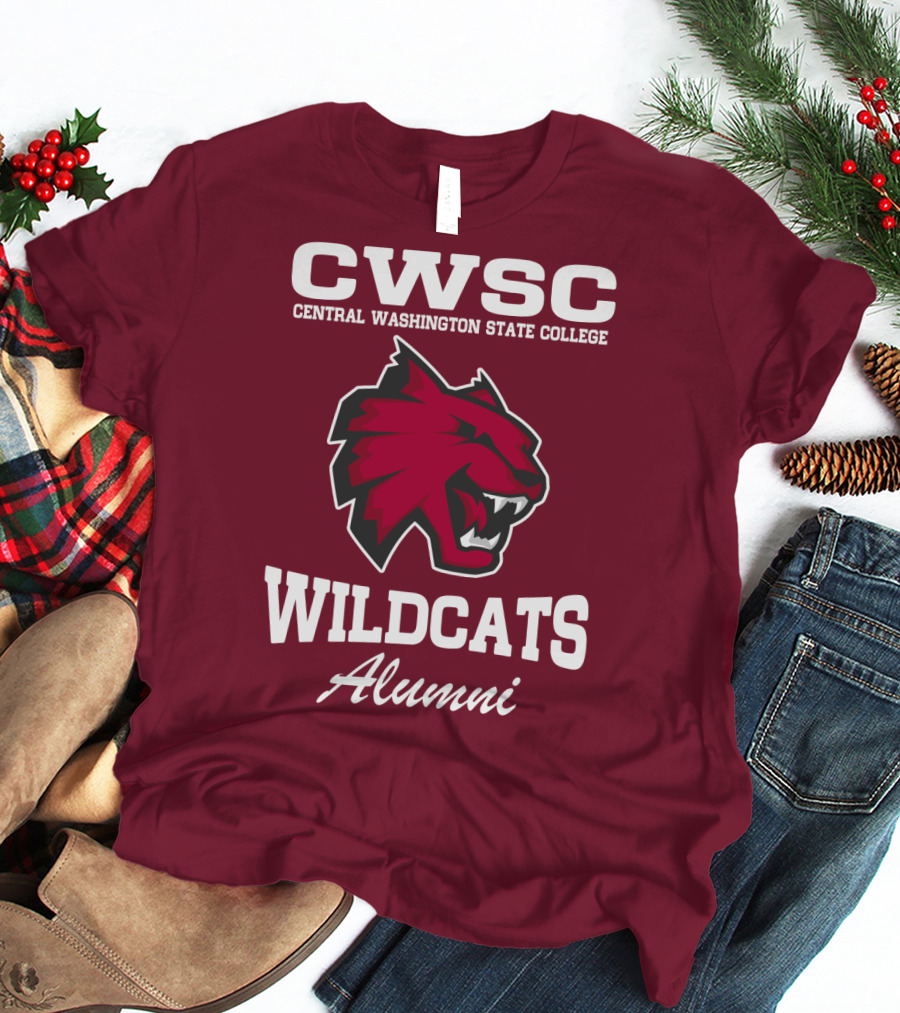 CWSC Central Washington State College Wildcats Alumni T-Shirt