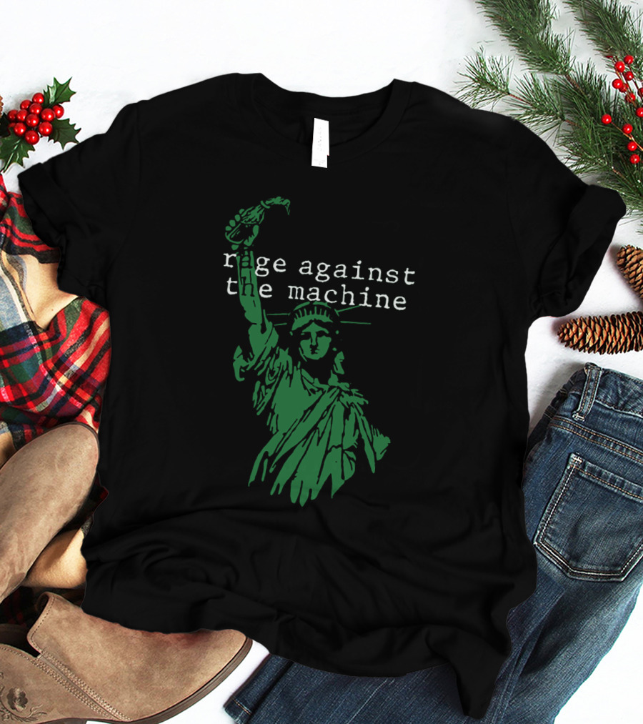 Rage Against The Machine Statue Of Liberty Green T-Shirt
