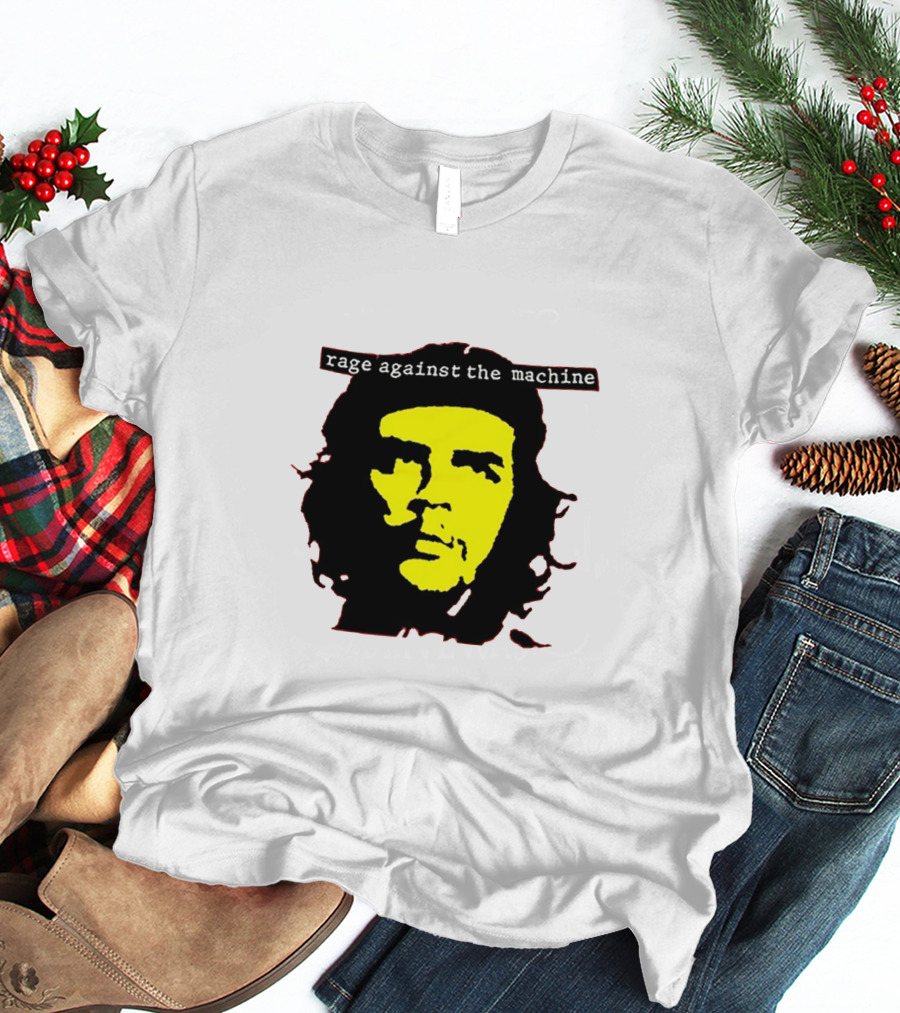 Rage Against The Machine Che Guevara Yellow Black Poster Style T-Shirt