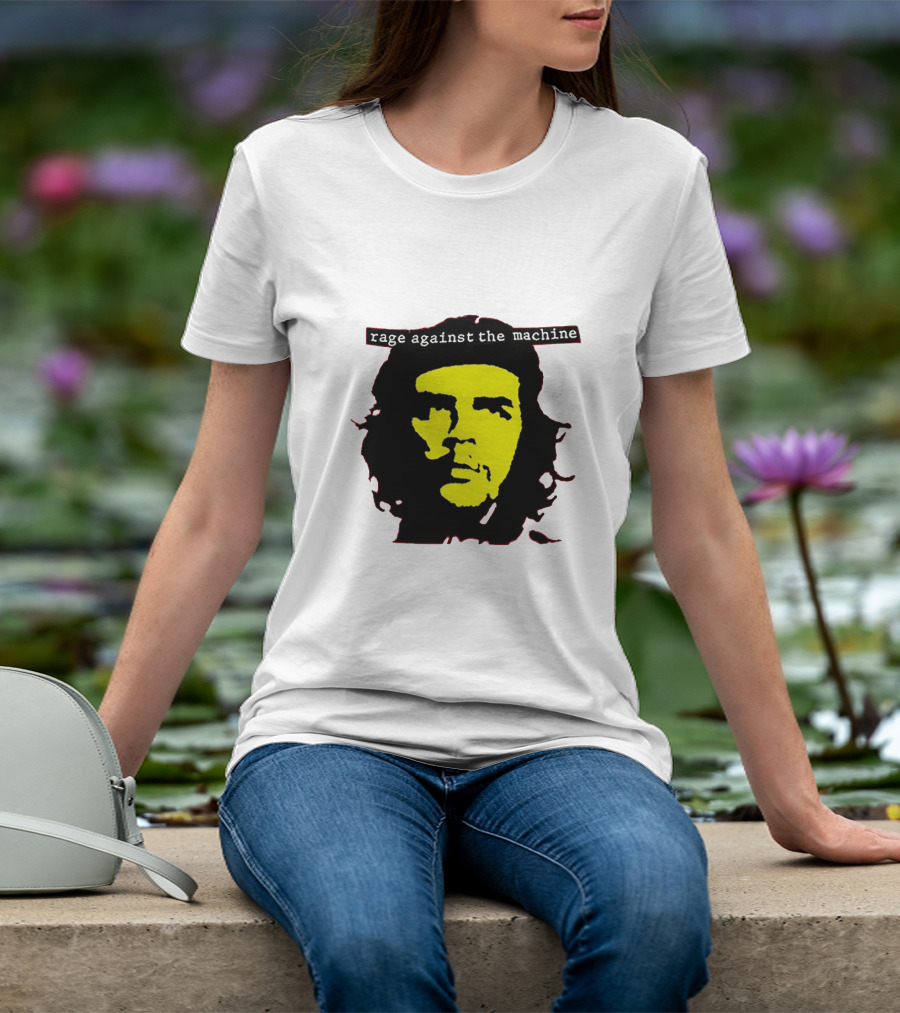 Rage Against The Machine Che Guevara Yellow Black Poster Style T-Shirt