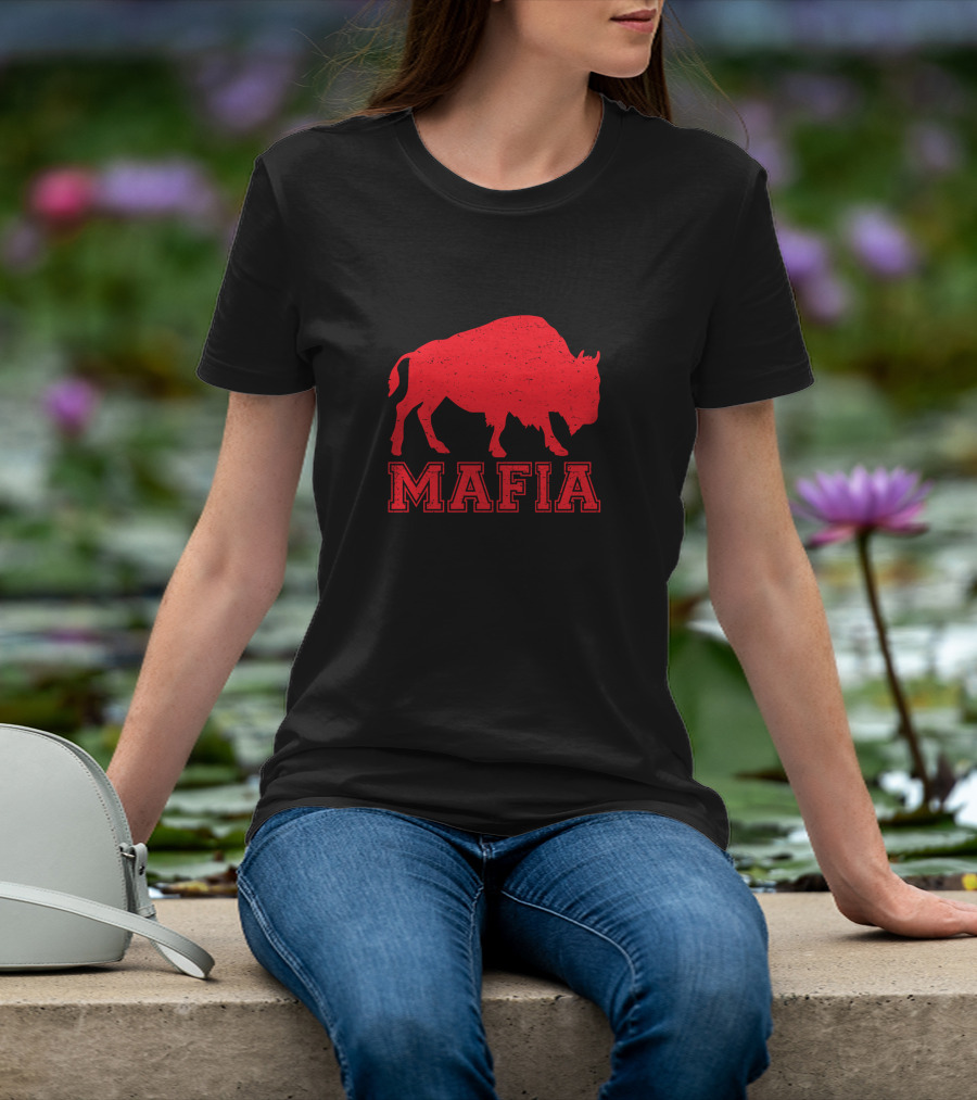 Buffalo Bills Mafia Red Bison T-Shirt