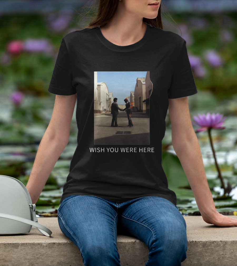 Pf Wish You Were Here Album Cover Iconic Handshake Scene T-Shirt