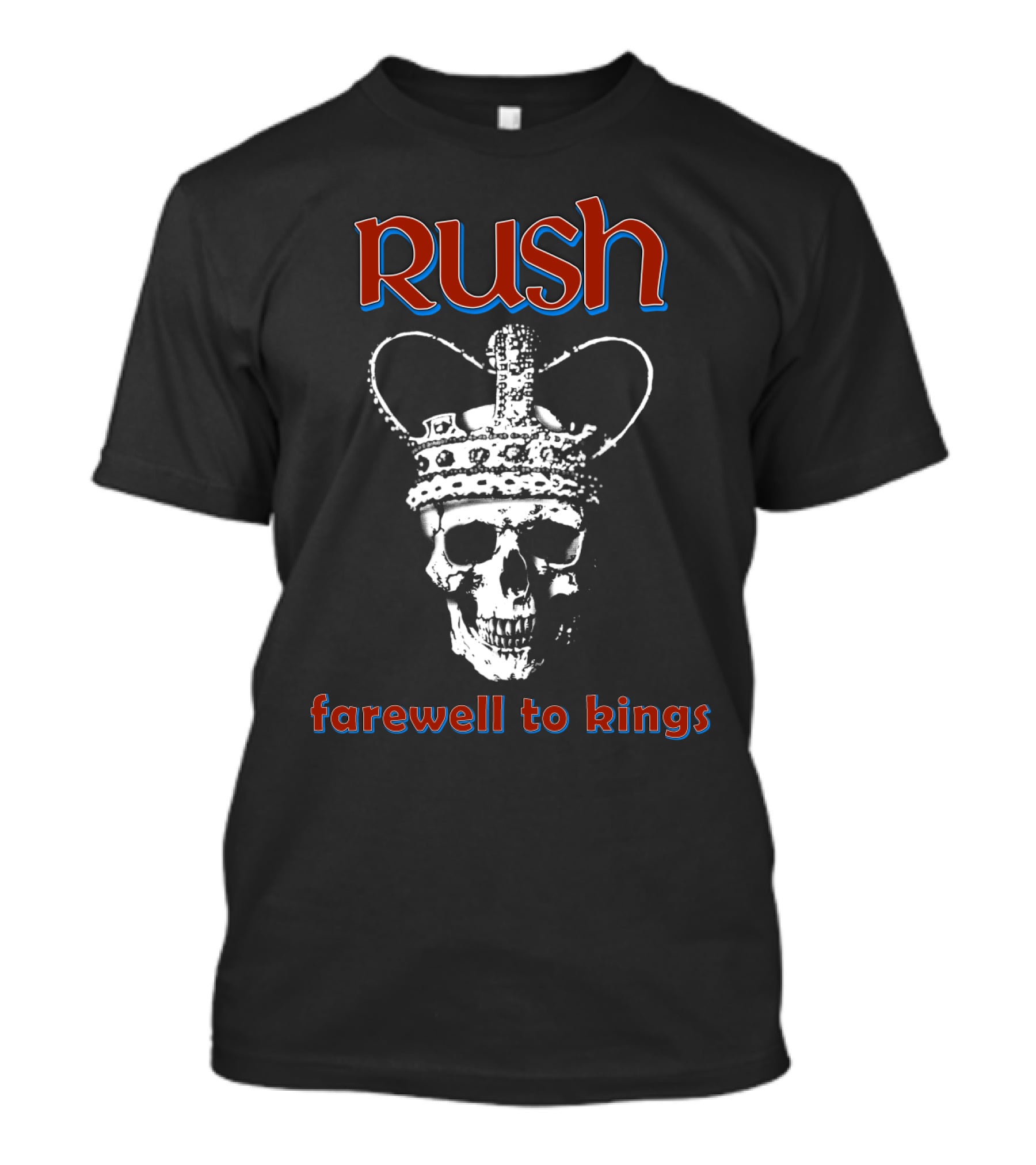 Rush Farewell To Kings Skull With Crown T-Shirt