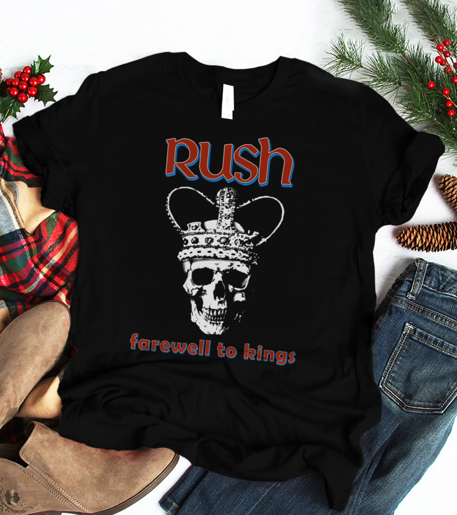 Rush Farewell To Kings Skull With Crown T-Shirt