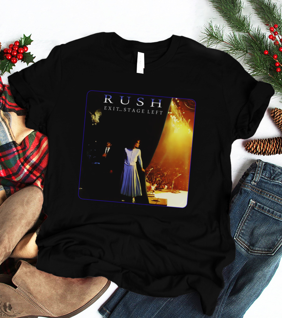 Rush Exit Stage Left Live Performance Album Cover T-Shirt