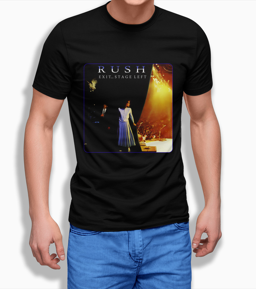 Rush Exit Stage Left Live Performance Album Cover T-Shirt