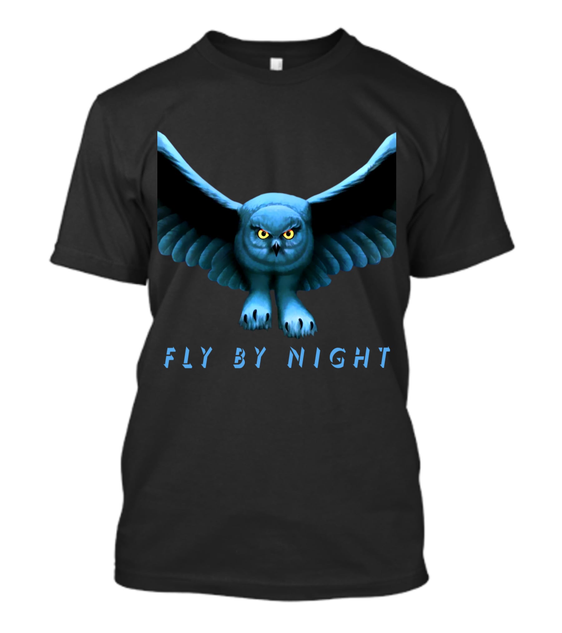 Rush Fly By Night Blue Owl Emblem T-Shirt