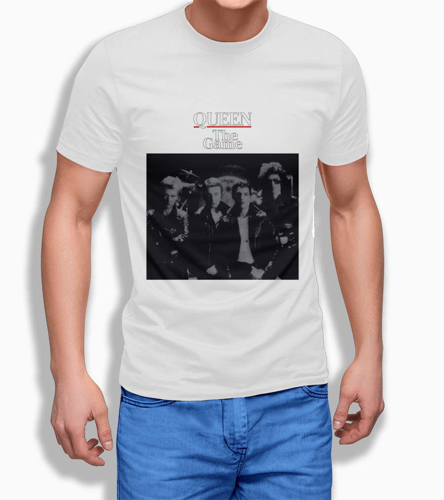 Queen The Game Band Photo Vintage Album Cover T-Shirt