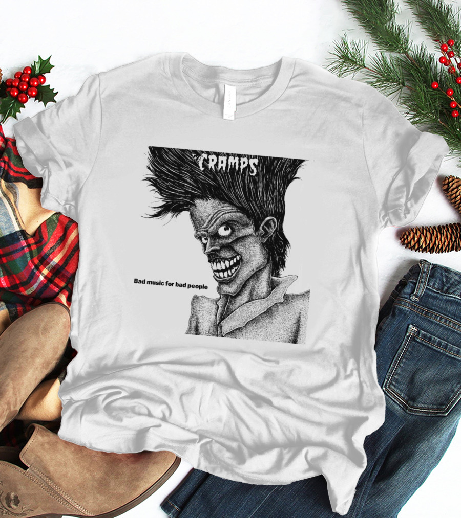 The Cramps Bad Music For Bad People Album Art T-Shirt