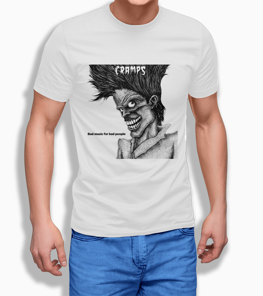 The Cramps Bad Music For Bad People Album Art T-Shirt
