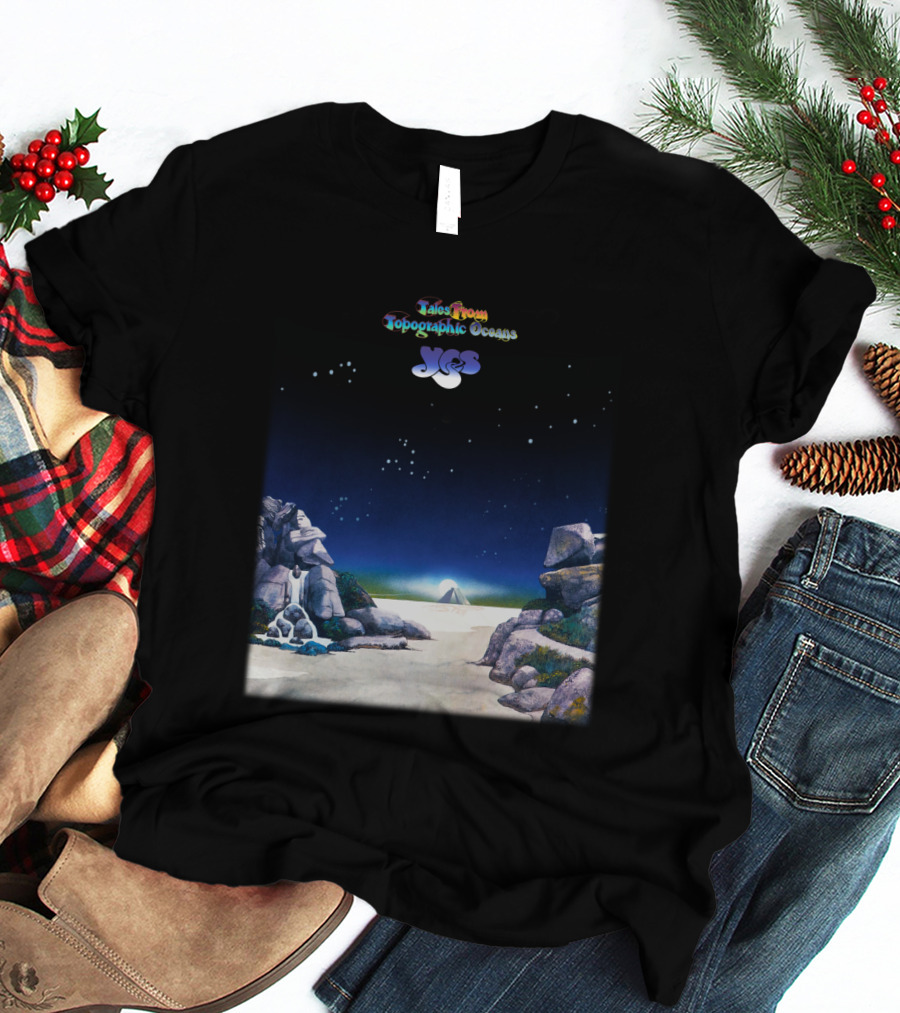 Tales From Topographic Oceans Yes Album Art Scenic Landscape T-Shirt