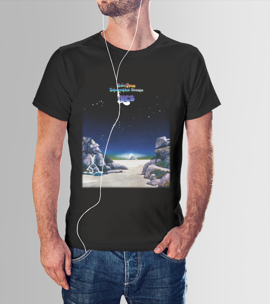 Tales From Topographic Oceans Yes Album Art Scenic Landscape T-Shirt