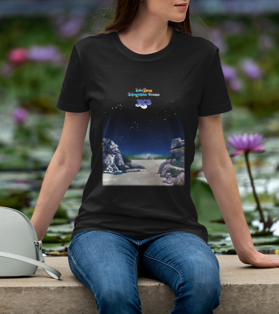 Tales From Topographic Oceans Yes Album Art Scenic Landscape T-Shirt
