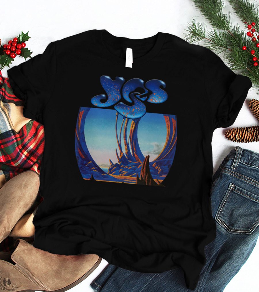 Yes Album Art Cover Retro Fantasy Landscape T-Shirt