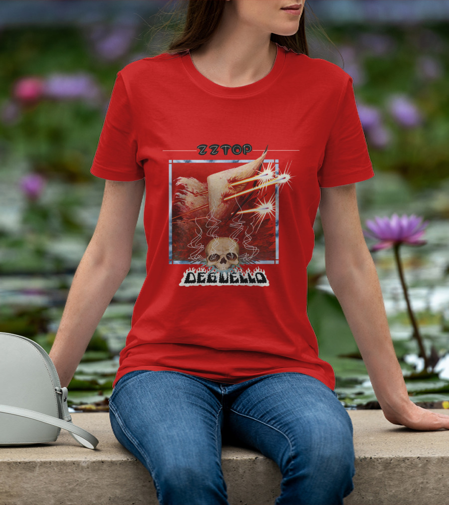 Zz Top Deguello Album Cover Skull Art T-Shirt