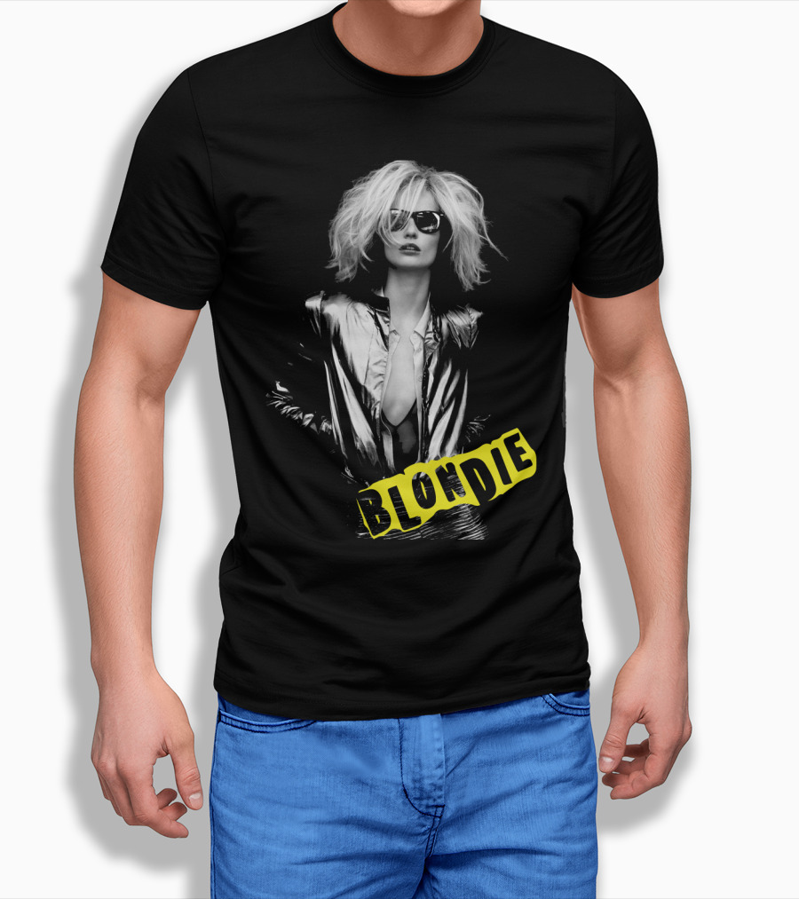 Blondie Silver Jacket And Sunglasses Iconic T-Shirt