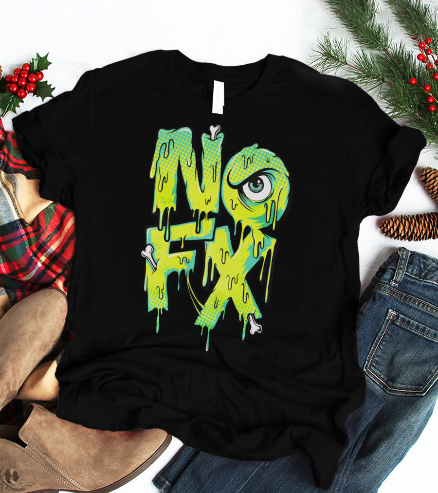 Nofx Melting Monster Eye Dripping Bones T-Shirt