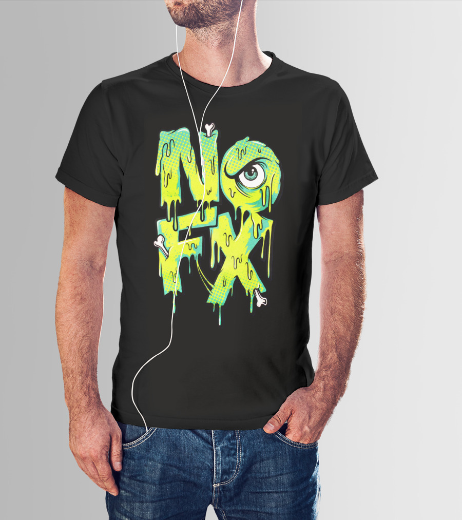 Nofx Melting Monster Eye Dripping Bones T-Shirt
