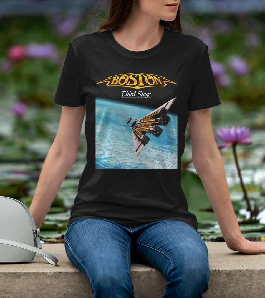 Boston Third Stage Spaceship Album Cover T-Shirt