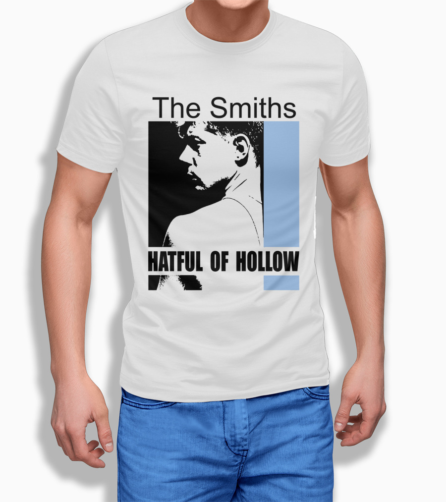 The Smiths Hatful Of Hollow Album Cover Art Black And Blue Silhouette T-Shirt