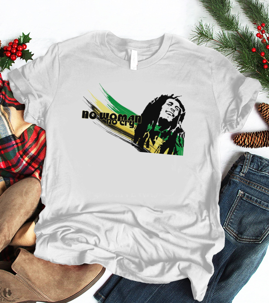 No Woman No Cry Rasta Colors T-Shirt