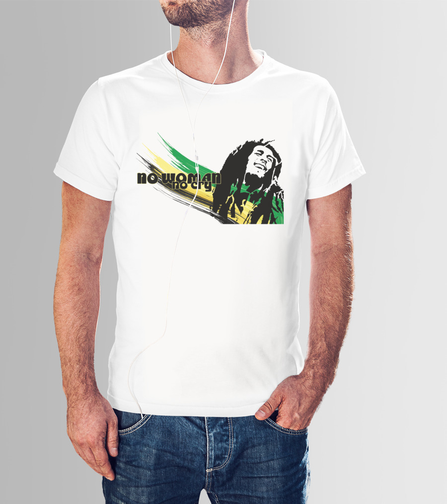 No Woman No Cry Rasta Colors T-Shirt