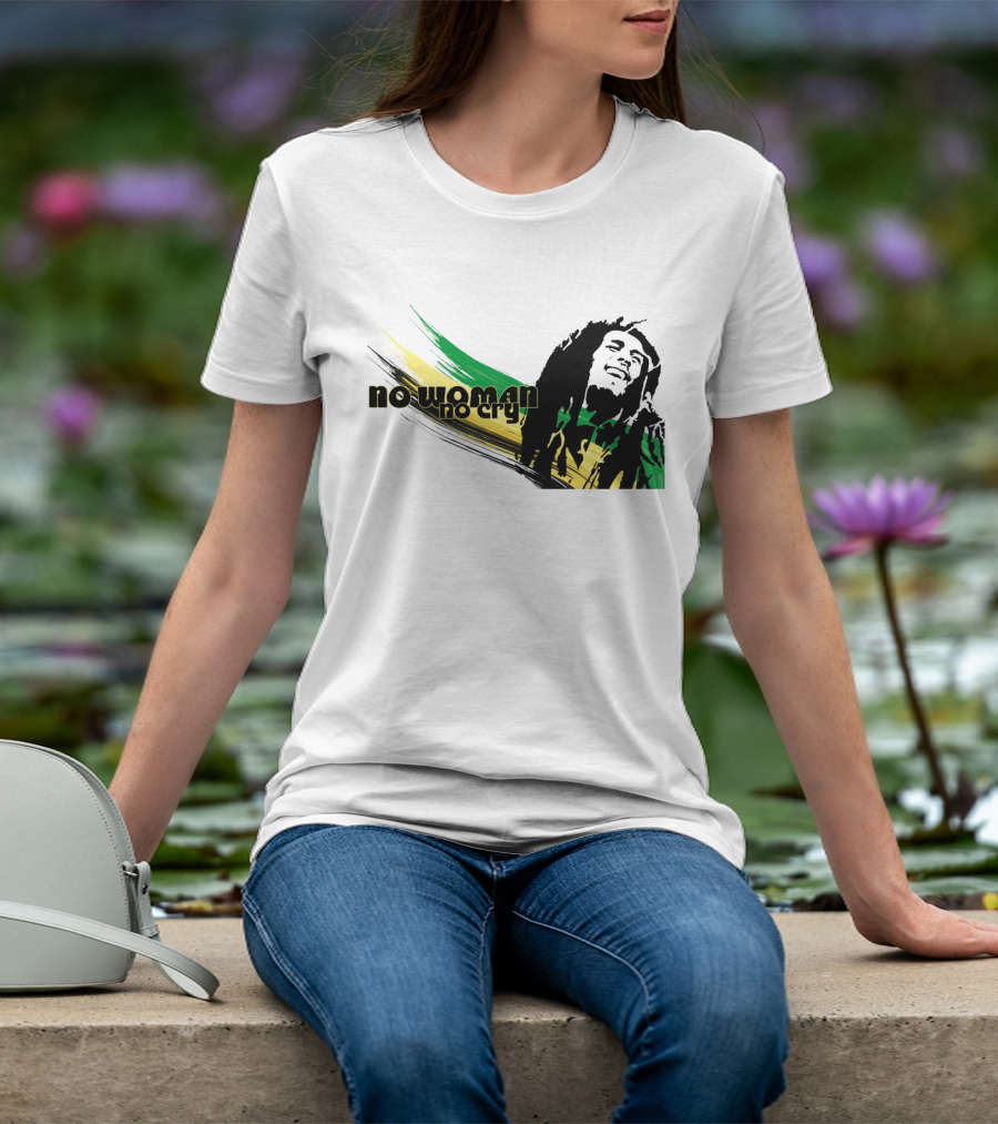 No Woman No Cry Rasta Colors T-Shirt