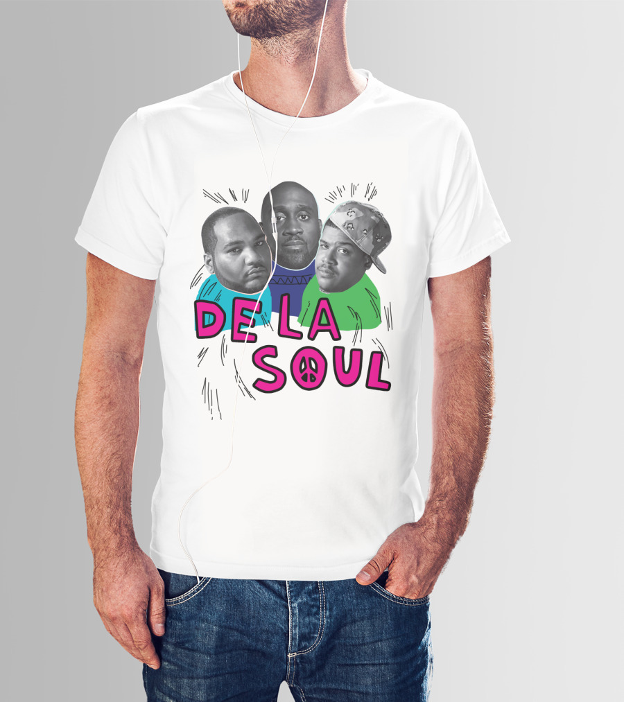 De La Soul Trio Portrait With Peace T-Shirt