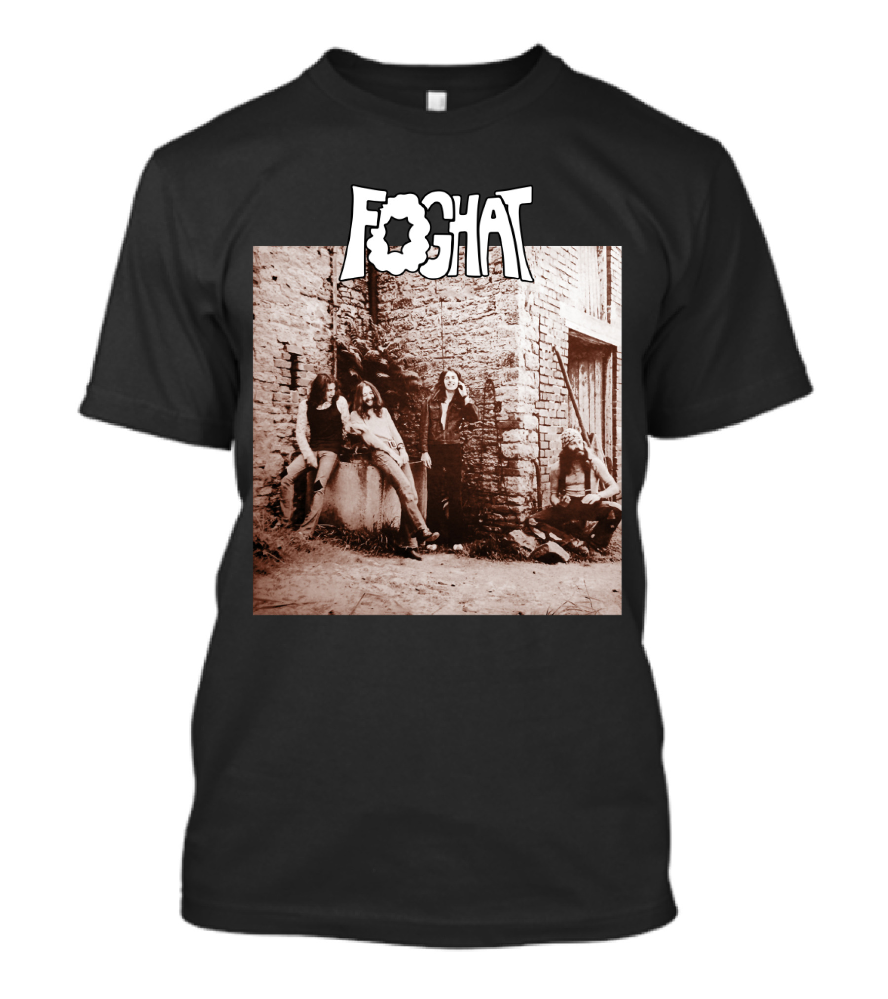 Foghat Band Vintage Wall Background Retro Photo T-Shirt