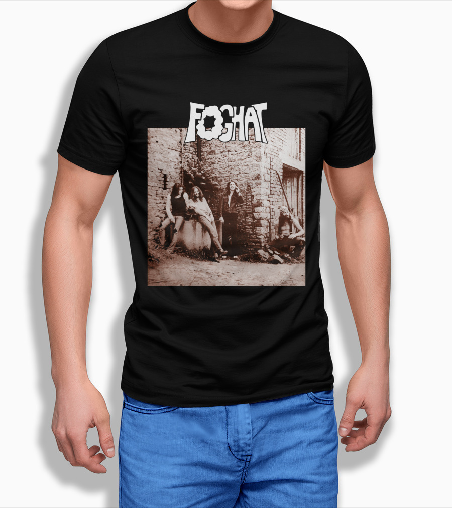 Foghat Band Vintage Wall Background Retro Photo T-Shirt