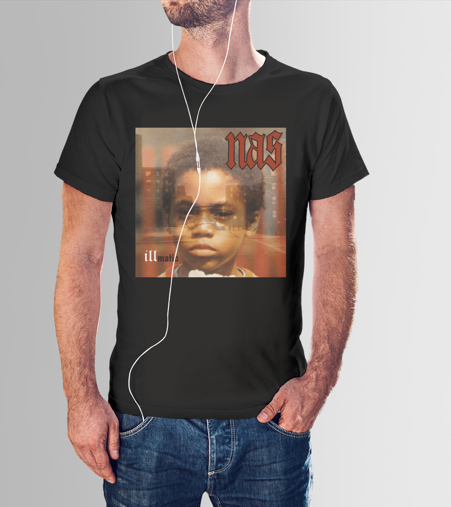 Nas Illmatic Album Art Young Boy New York Urban Landscape T-Shirt