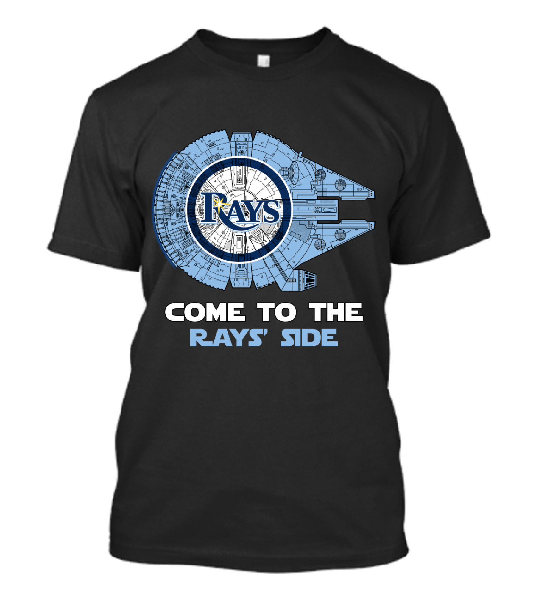 Tampa Bay Rays Come To The Rays' Side Millennium Falcon T-Shirt
