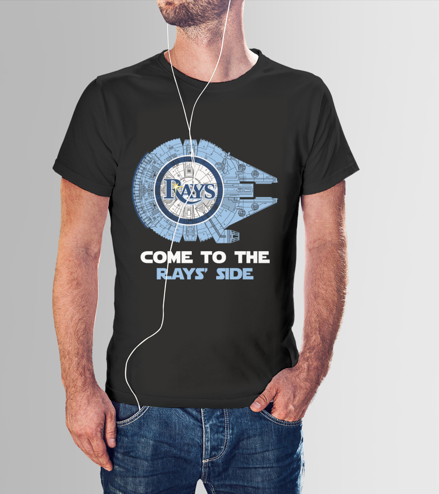 Tampa Bay Rays Come To The Rays' Side Millennium Falcon T-Shirt