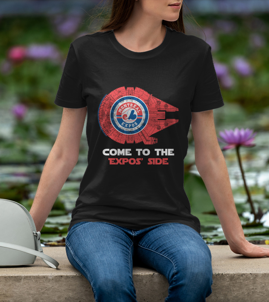 Montreal Expos Come To The Expos' Side Millennium Falcon MLB T-Shirt