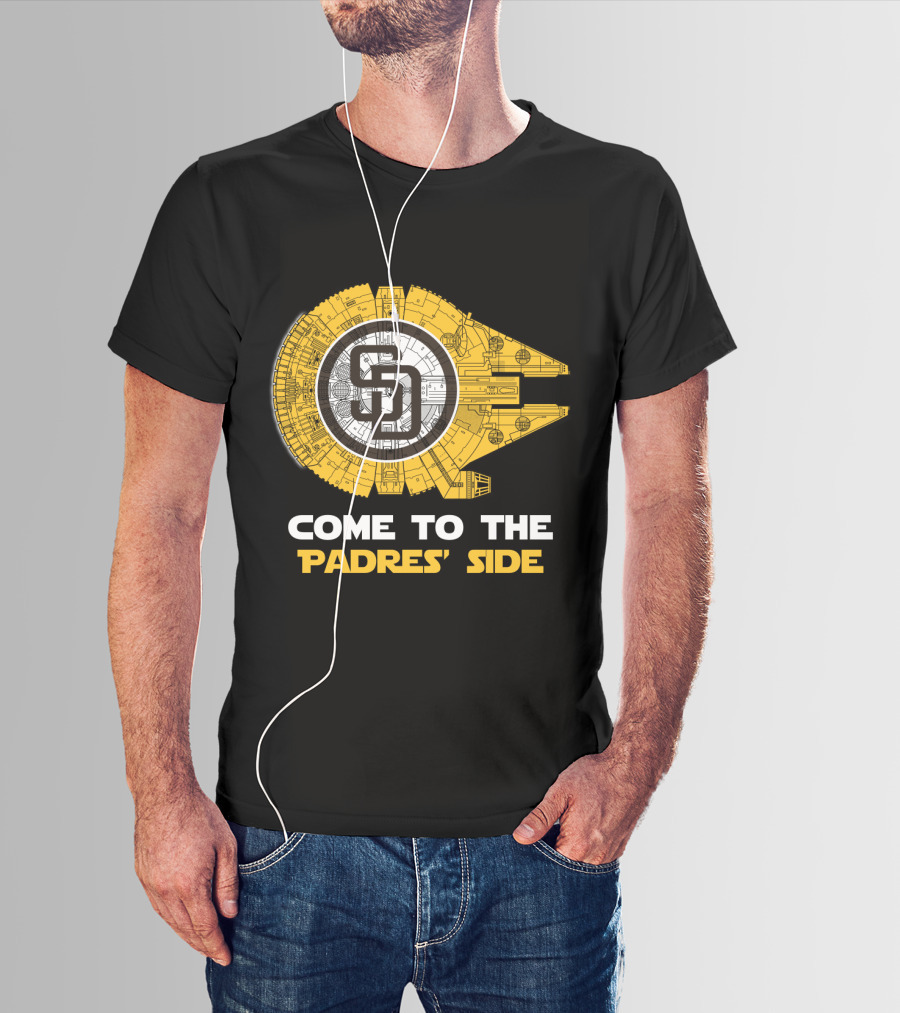San Diego Padres Millennium Falcon Come To The Padres' Side MLB T-Shirt