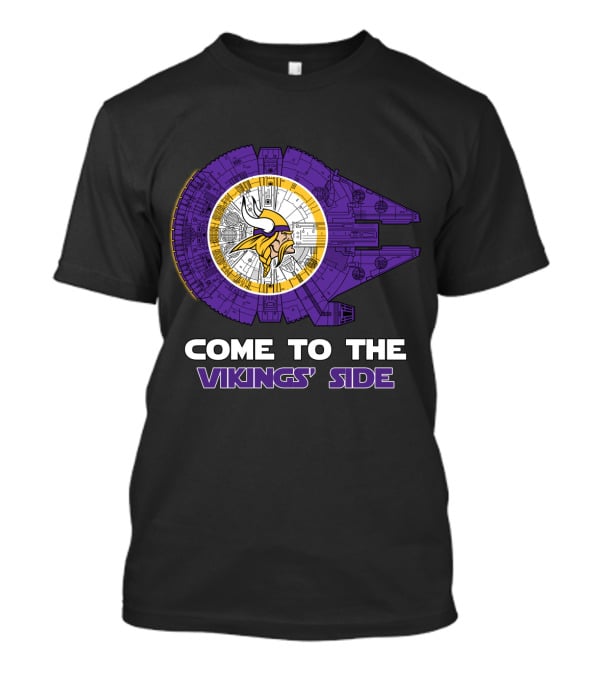 Come To The Vikings' Side Minnesota Vikings Millennium Falcon Nfl T-Shirt