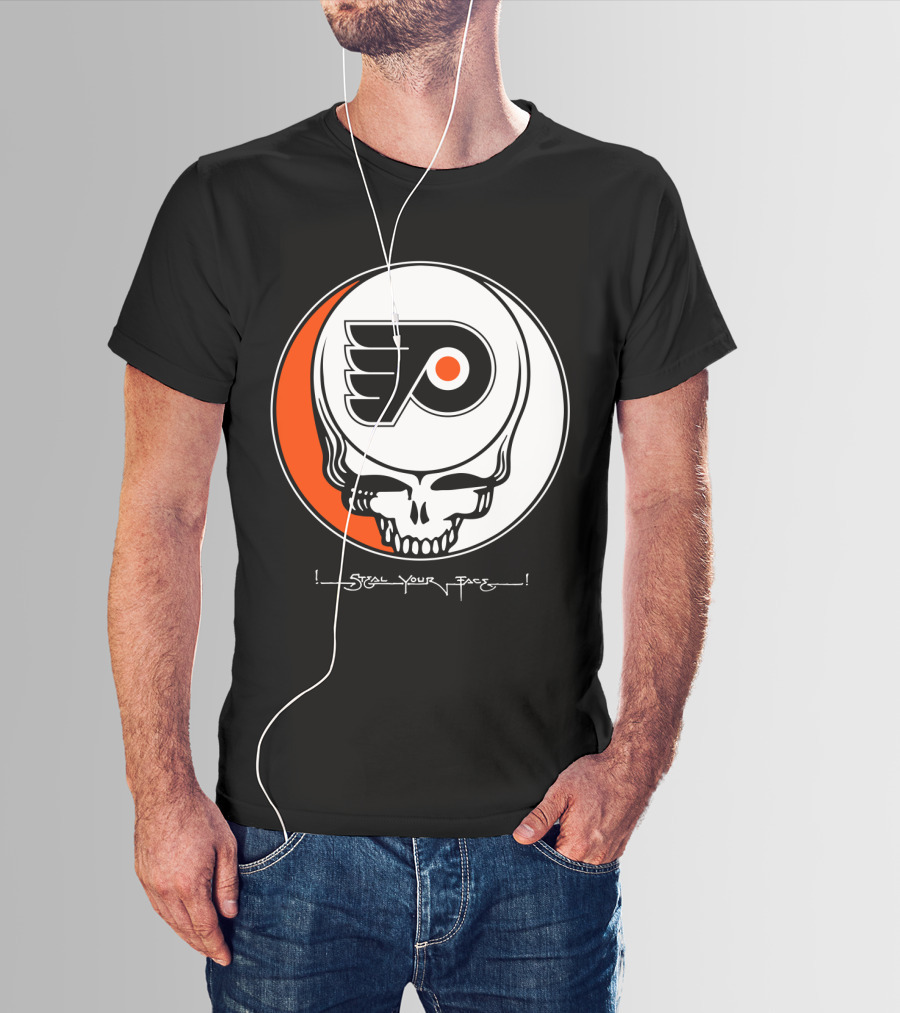 Steal Your Face Grateful Dead Philadelphia Flyers T-Shirt