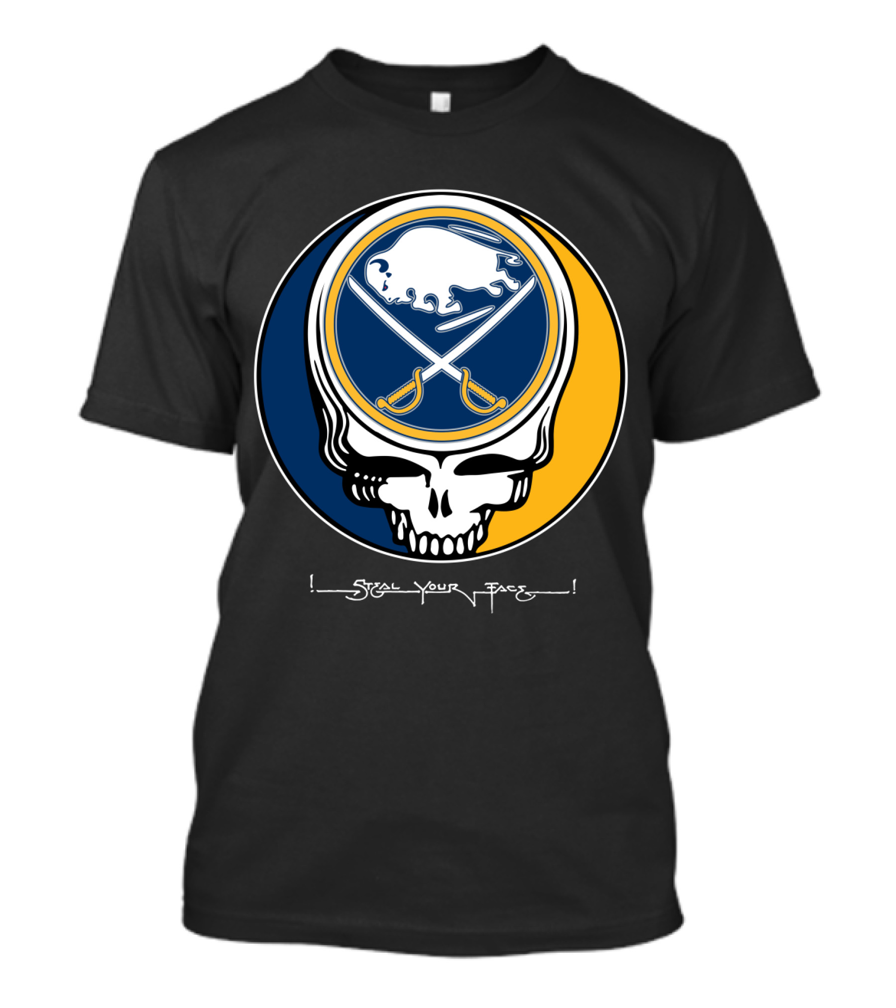 Grateful Dead Steal Your Face Buffalo Sabres Skull T-Shirt