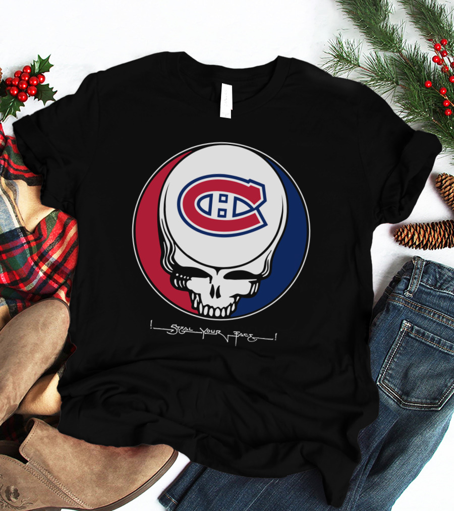 GRATEFUL DEAD Montreal Canadiens Steal Your Face T-Shirt