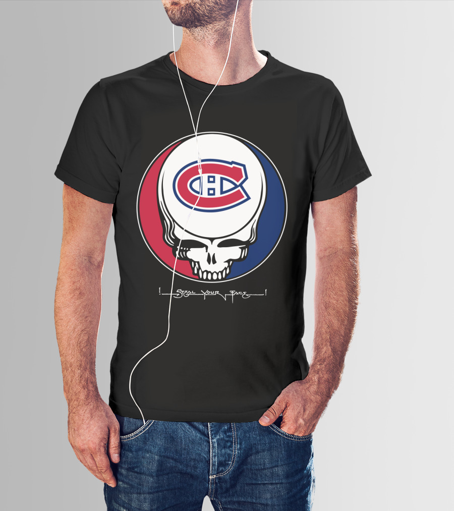 GRATEFUL DEAD Montreal Canadiens Steal Your Face T-Shirt