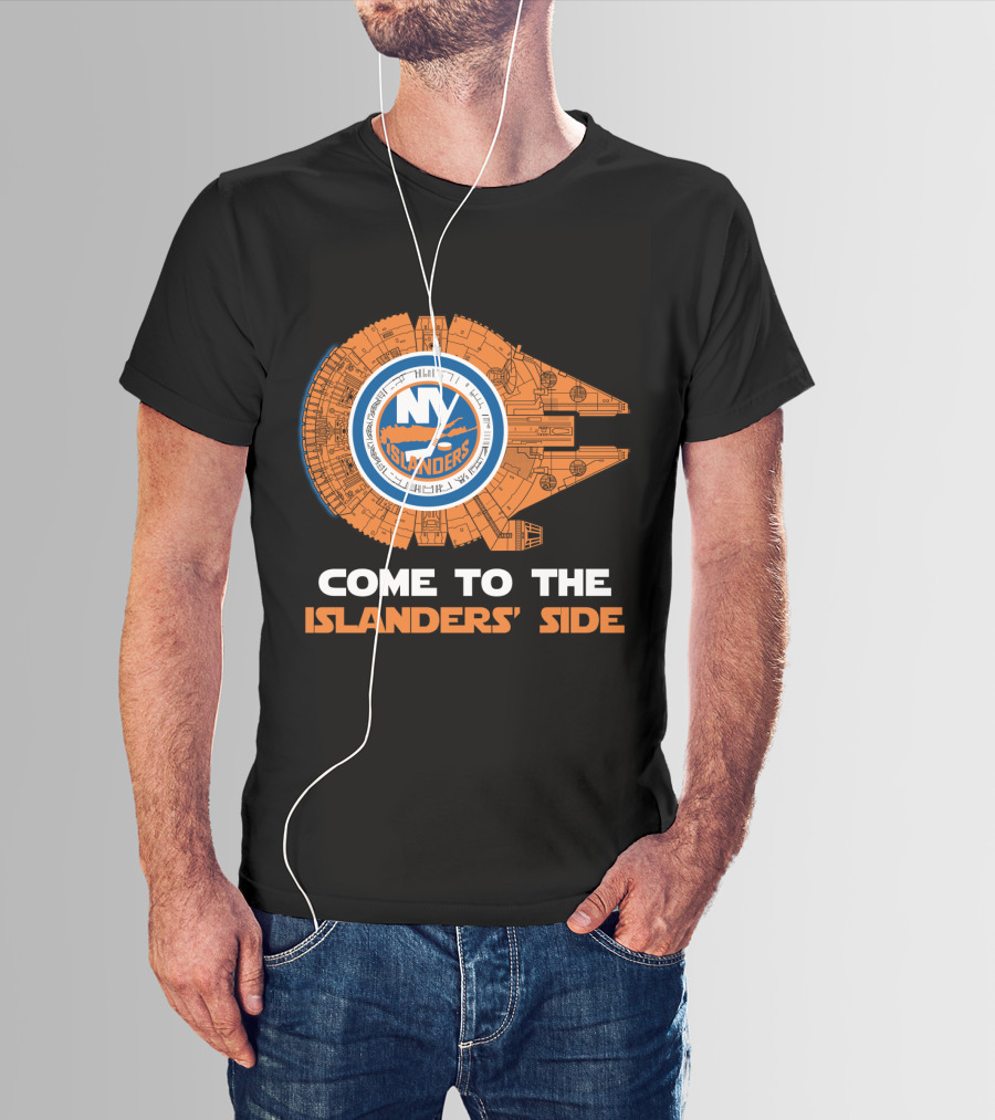 New York Islanders Come To The Islanders' Side Millennium Falcon T-Shirt