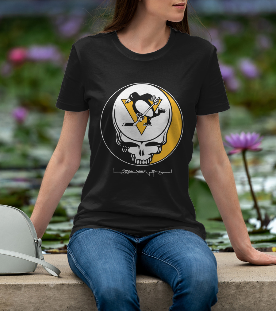 Steal Your Face Grateful Dead Pittsburgh Penguins T-Shirt