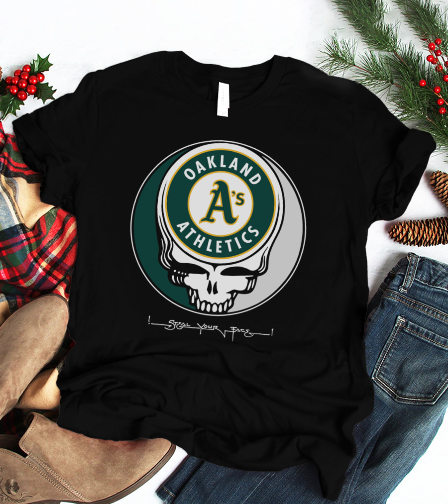 GRATEFUL DEAD Oakland Athletics Steal Your Face T-Shirt