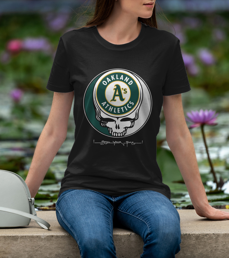 GRATEFUL DEAD Oakland Athletics Steal Your Face T-Shirt