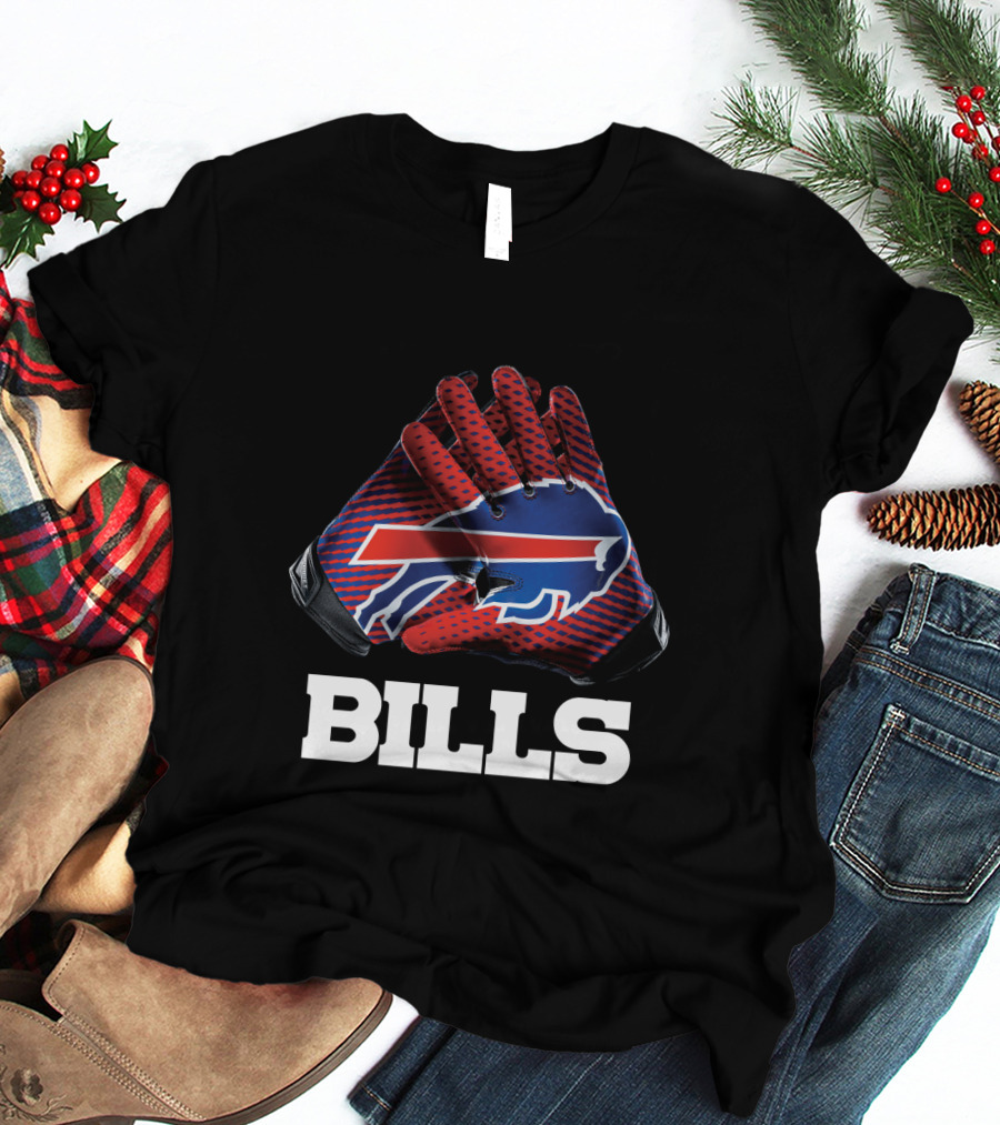 Bills Nfl Team Buffalo Gloves T-Shirt