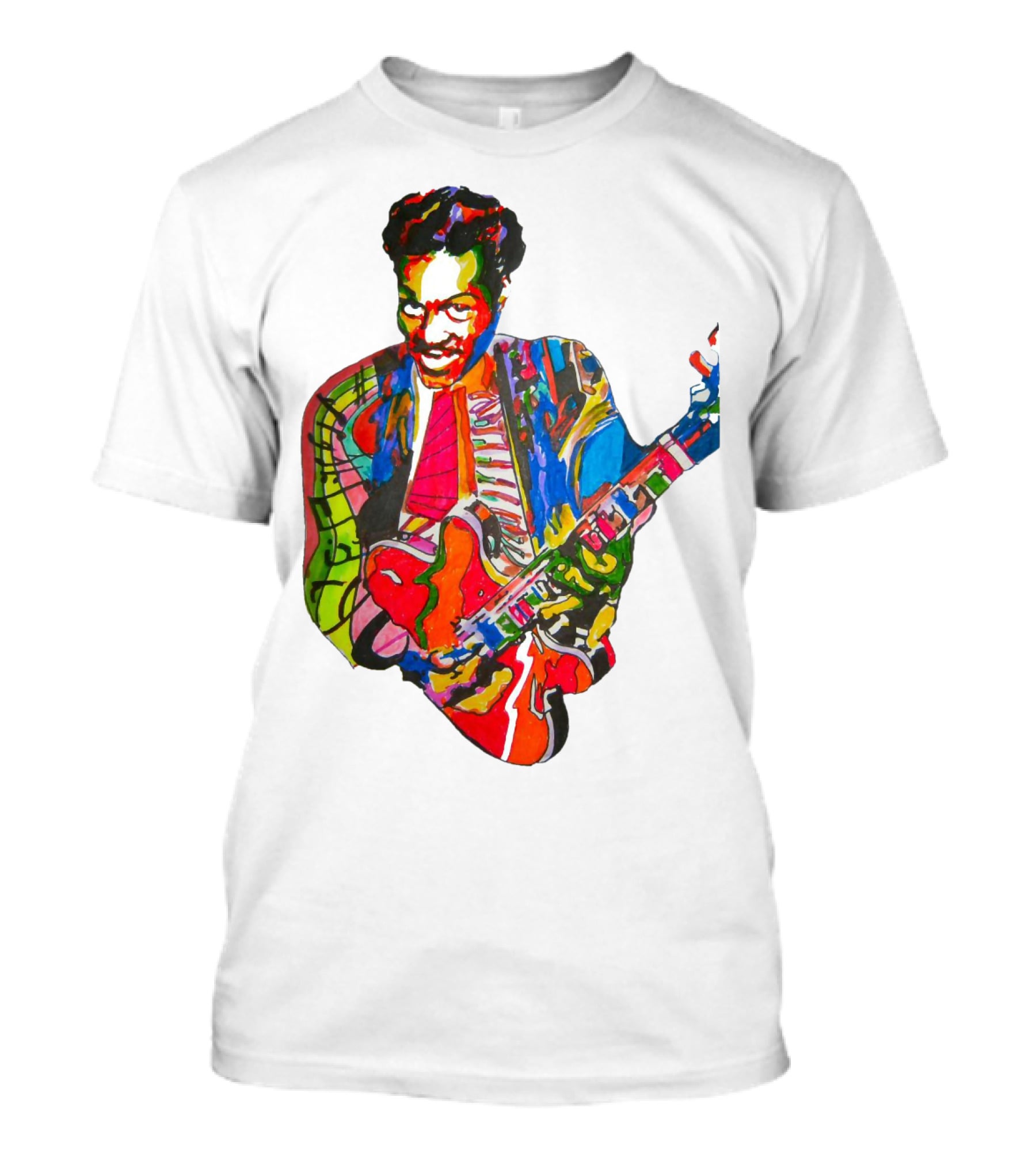 Cbr 03 Psychedelic Guitar Legend Multicolor T-Shirt