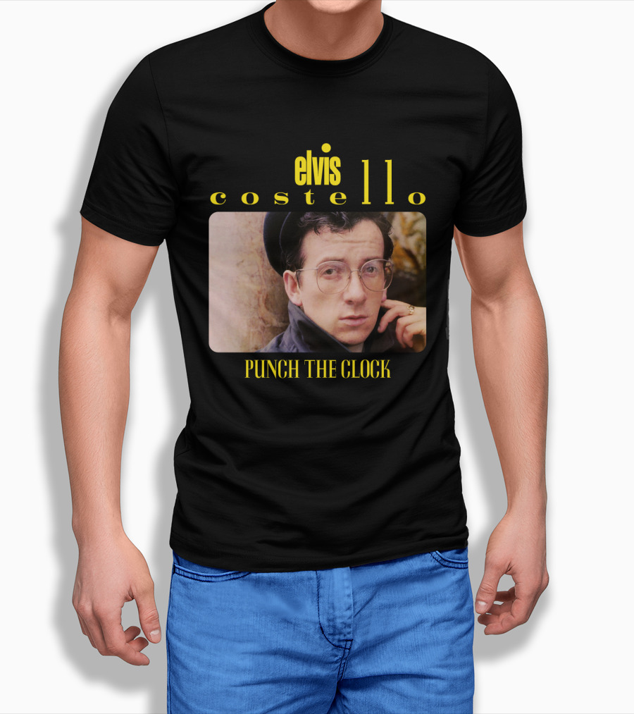 Elvis Costello Punch the Clock Vintage Album Cover T-Shirt